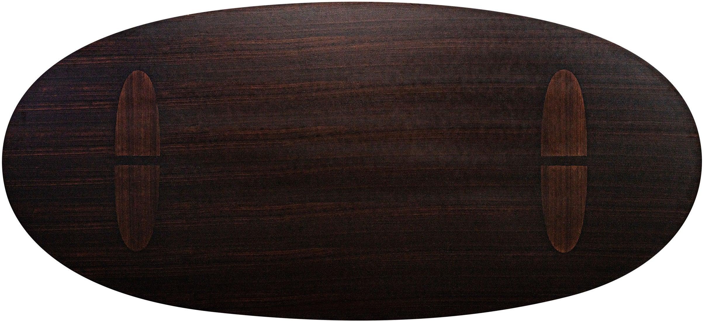 Durban Dark Brown Wooden Dining Table - Maison Rêves UK