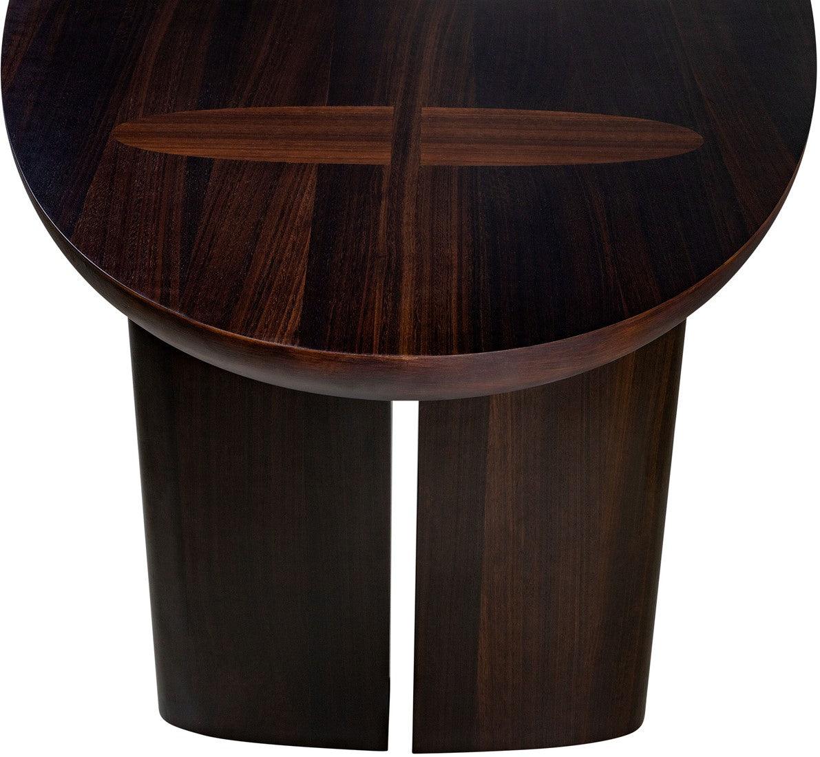 Durban Dark Brown Wooden Dining Table - Maison Rêves UK