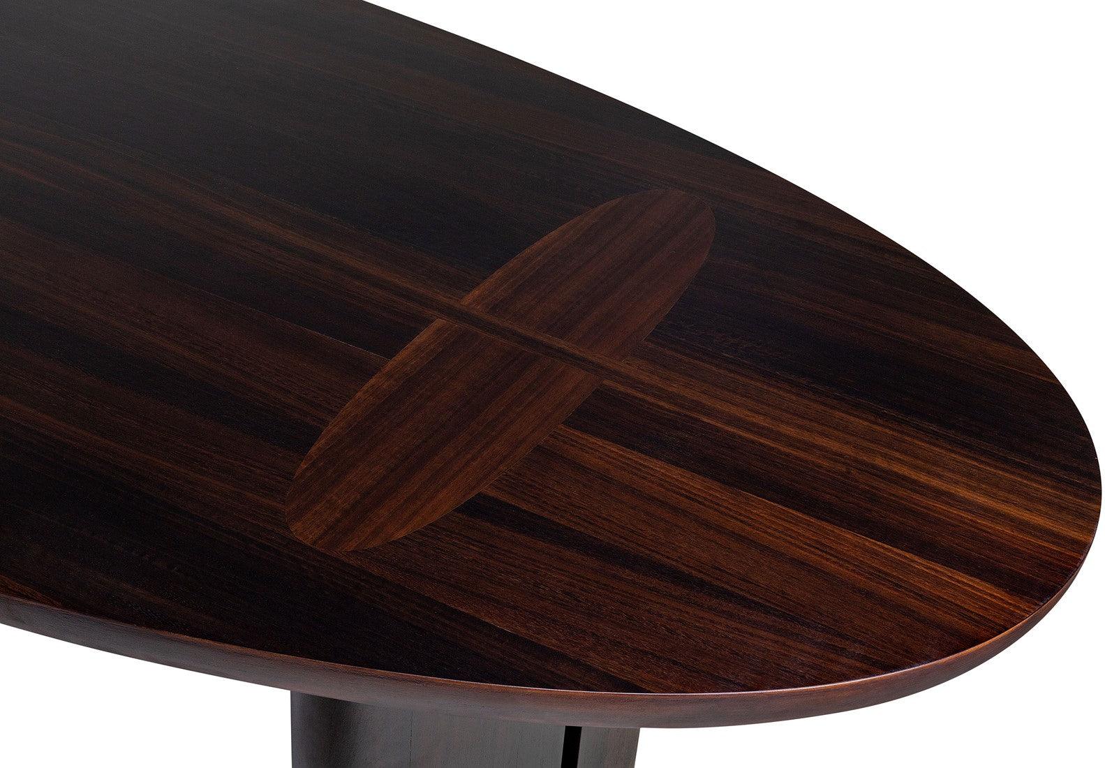 Durban Dark Brown Wooden Dining Table - Maison Rêves UK