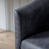 Ethos Swivel Office Chair Antique Ebony - Maison Rêves UK