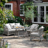 Evesmith Country Outdoor Sofa Dining/Tea Set Stone - Maison Rêves UK