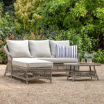 Evesmith Wicker Chaise Set Stone - Maison Rêves UK