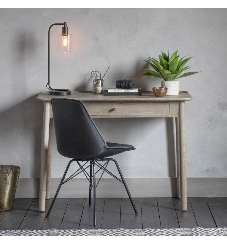 Fernhaven 1 Drawer Wooden Desk Grey - Maison Rêves UK