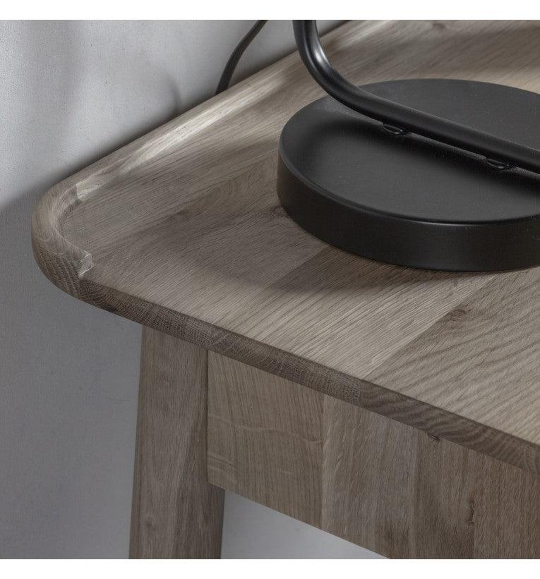 Fernhaven 1 Drawer Wooden Desk Grey - Maison Rêves UK