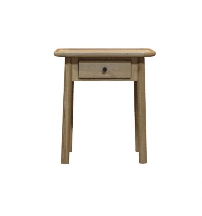 Fernhaven 1 Drawer Wooden Side Table - Maison Rêves UK