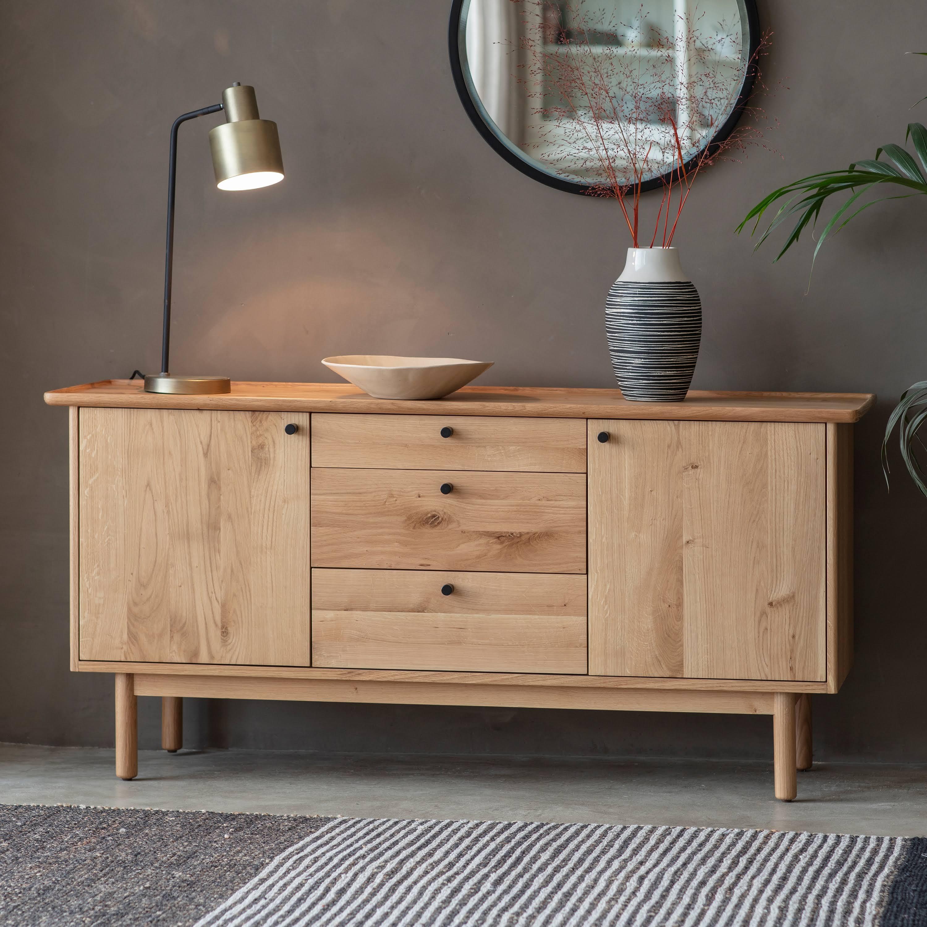Fernhaven 2 Door / 3 Drawer Wooden Sideboard - Maison Rêves UK