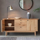 Fernhaven 2 Door / 3 Drawer Wooden Sideboard - Maison Rêves UK