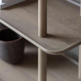 Fernhaven Solid Oak Open Display Grey - Maison Rêves UK