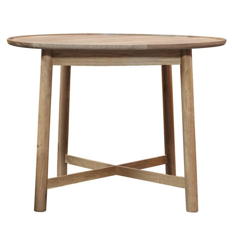 Fernhaven Solid Oak Round Dining Table - Maison Rêves UK