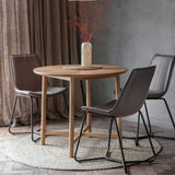 Fernhaven Solid Oak Round Dining Table - Maison Rêves UK