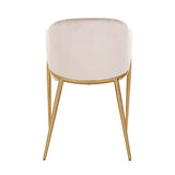 Gwen Velvet Dining Chair with Brushed Gold Legs by Richmond Interiors - Maison Rêves UK