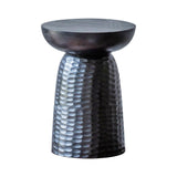 Haven Mango Wood Side Table Black - Maison Rêves UK