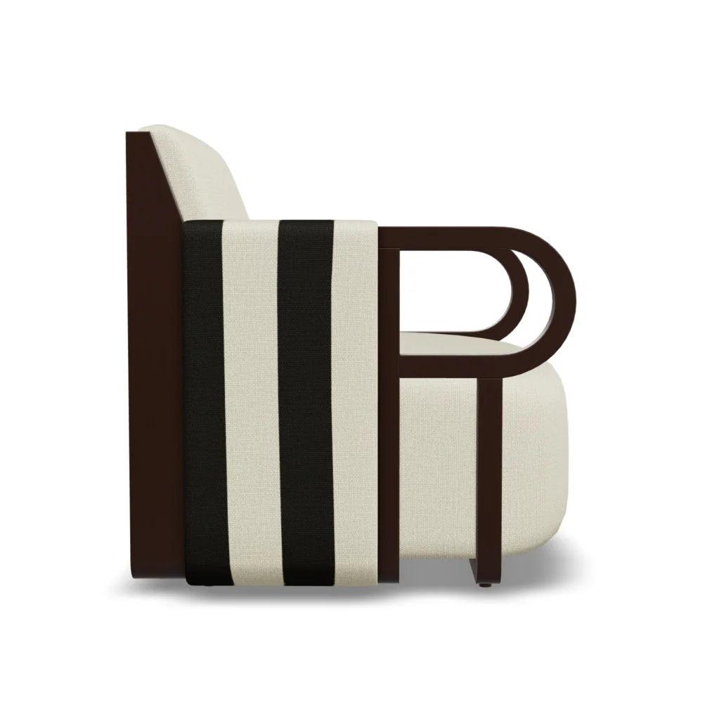 Hollywood Ash Wood & Fabric Lounge Chair by Authentic Models - Maison Rêves UK