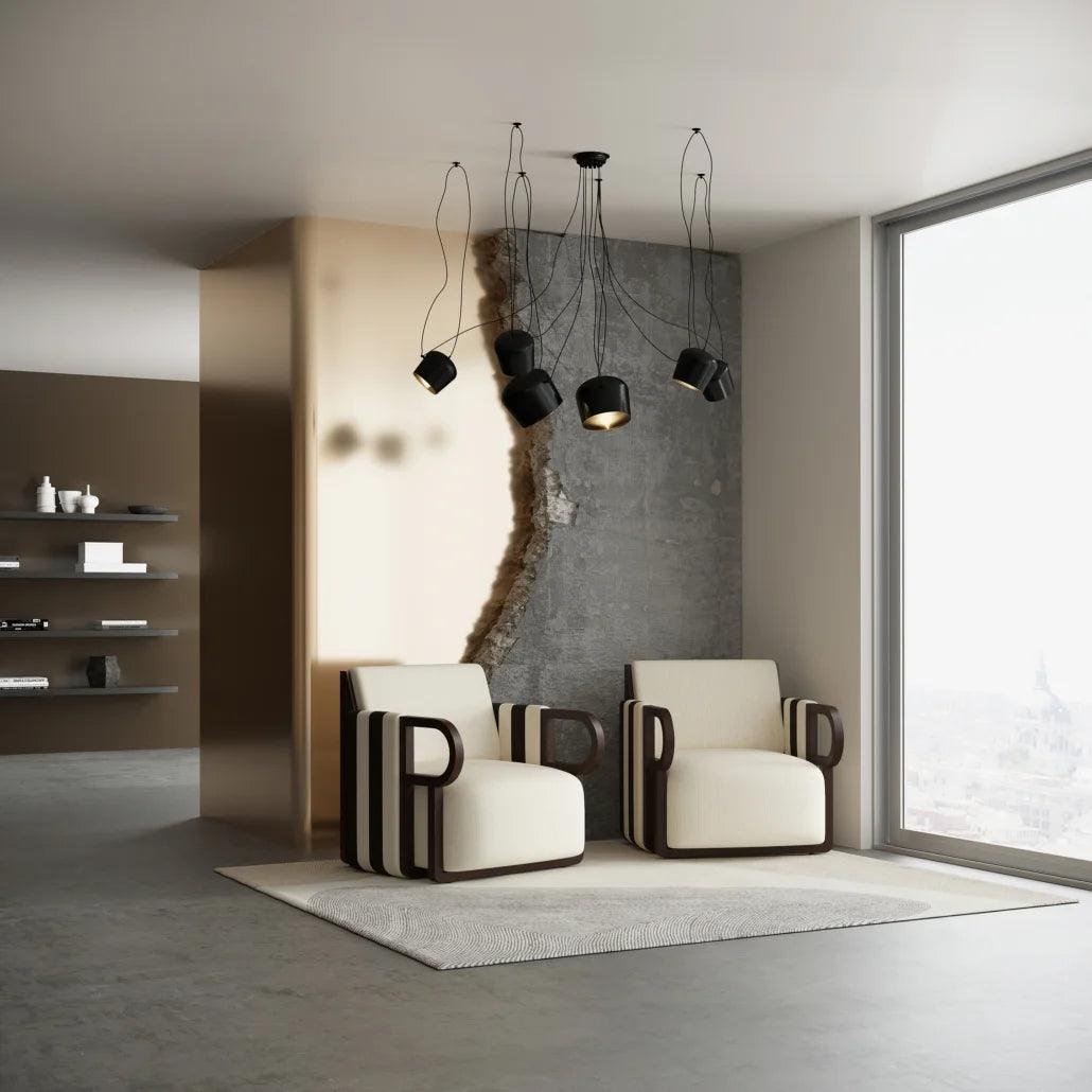Hollywood Ash Wood & Fabric Lounge Chair by Authentic Models - Maison Rêves UK