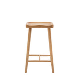Indigo Bar Stool Natural Matte Lacquer - Maison Rêves UK