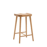 Indigo Bar Stool Natural Matte Lacquer - Maison Rêves UK