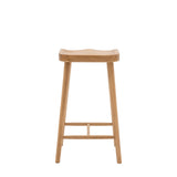 Indigo Bar Stool Natural Matte Lacquer - Maison Rêves UK