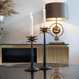 Ironville Gold Media Unit with Black Marble Top & Open Compartment by Richmond Interiors - Maison Rêves UK