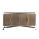 Ironville Gold Sideboard with Black Marble Top by Richmond Interiors - Maison Rêves UK