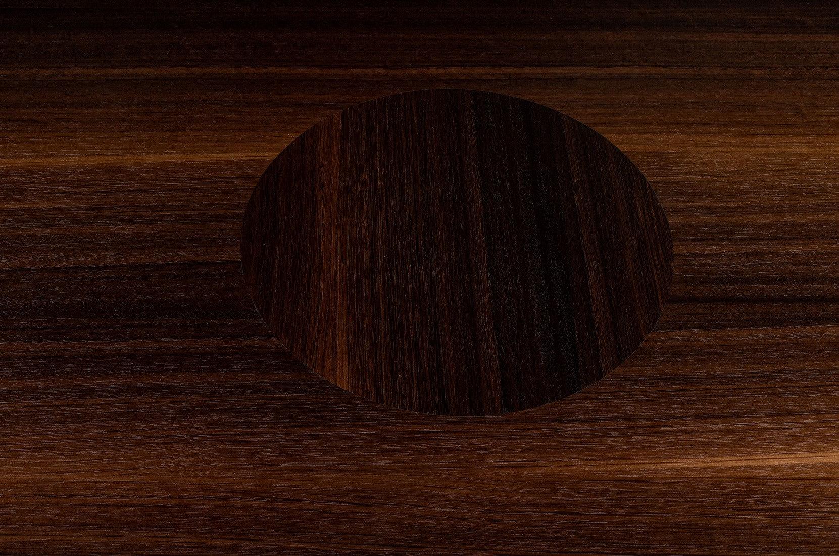 Joburg Ø120 Brown Wooden Circular Dining Table - Maison Rêves UK