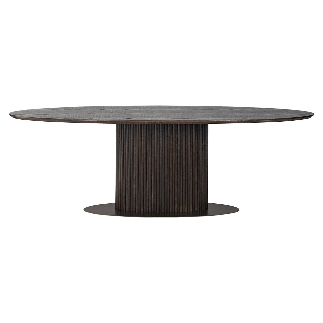 Luxor Brown Oval Wooden Dining Table by Richmond Interiors - Maison Rêves UK
