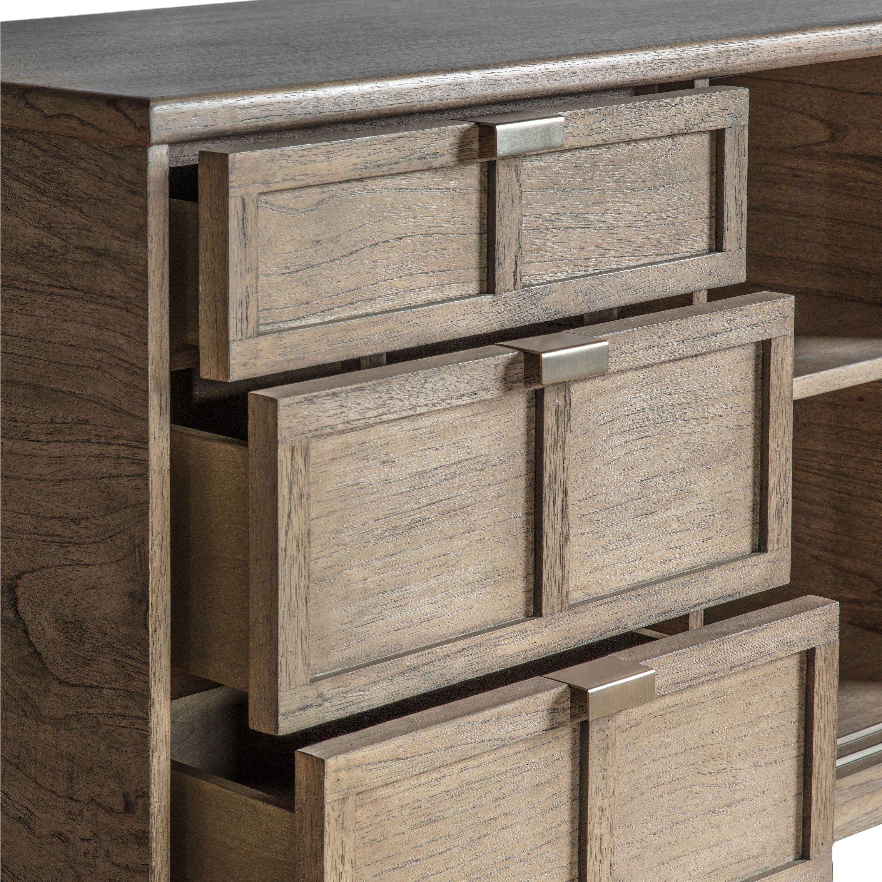 Mariposa 3 Drawer 2 Door Wooden Sideboard - Maison Rêves UK
