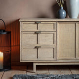 Mariposa 3 Drawer 2 Door Wooden Sideboard - Maison Rêves UK