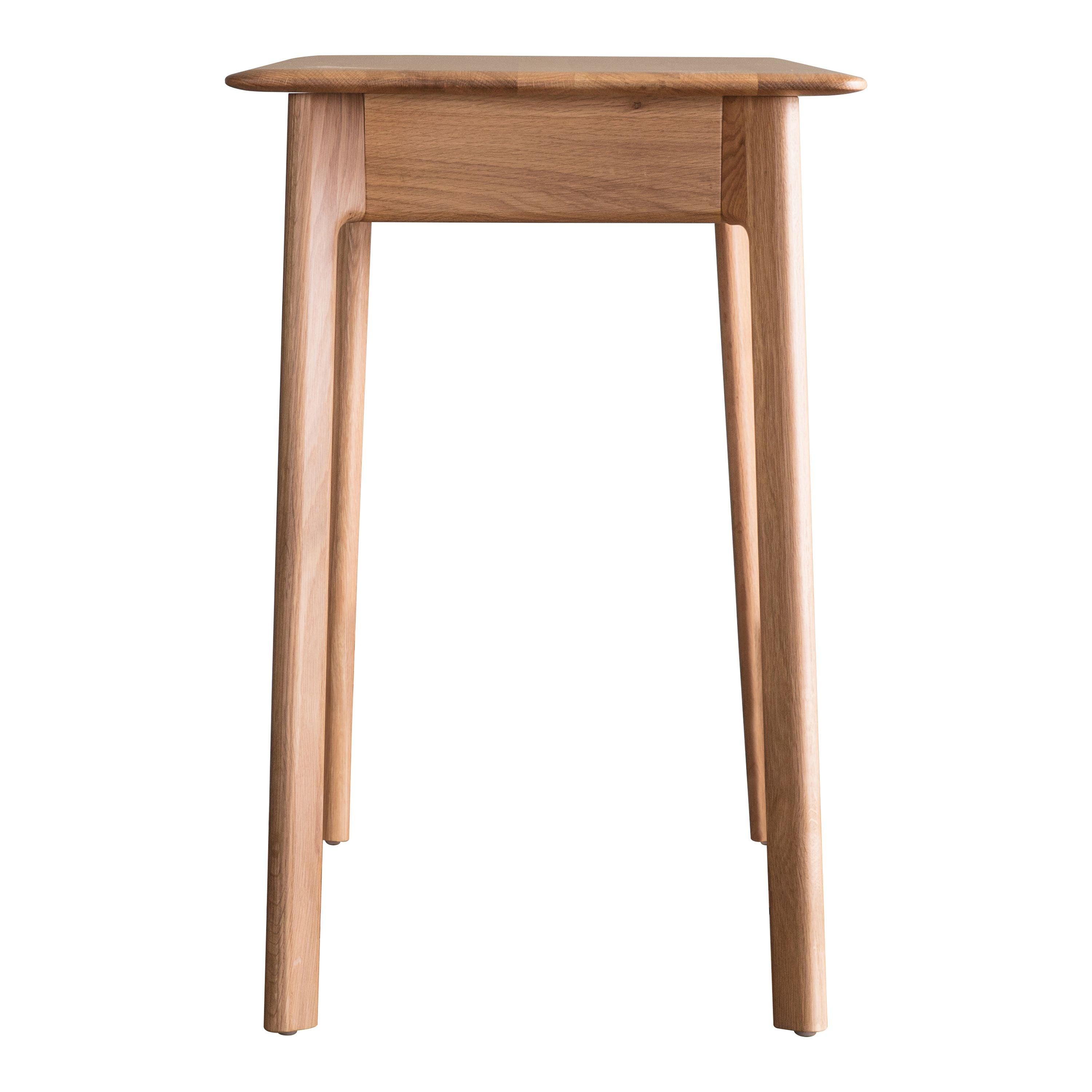 Modera 1 Drawer Solid Oak Desk - Maison Rêves UK