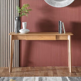 Modera 1 Drawer Solid Oak Desk - Maison Rêves UK