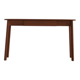 Modera 1 Drawer Solid Oak Desk Walnut - Maison Rêves UK