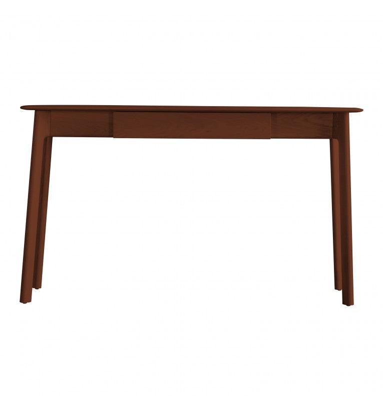 Modera 1 Drawer Solid Oak Desk Walnut - Maison Rêves UK