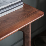Modera 1 Drawer Solid Oak Desk Walnut - Maison Rêves UK