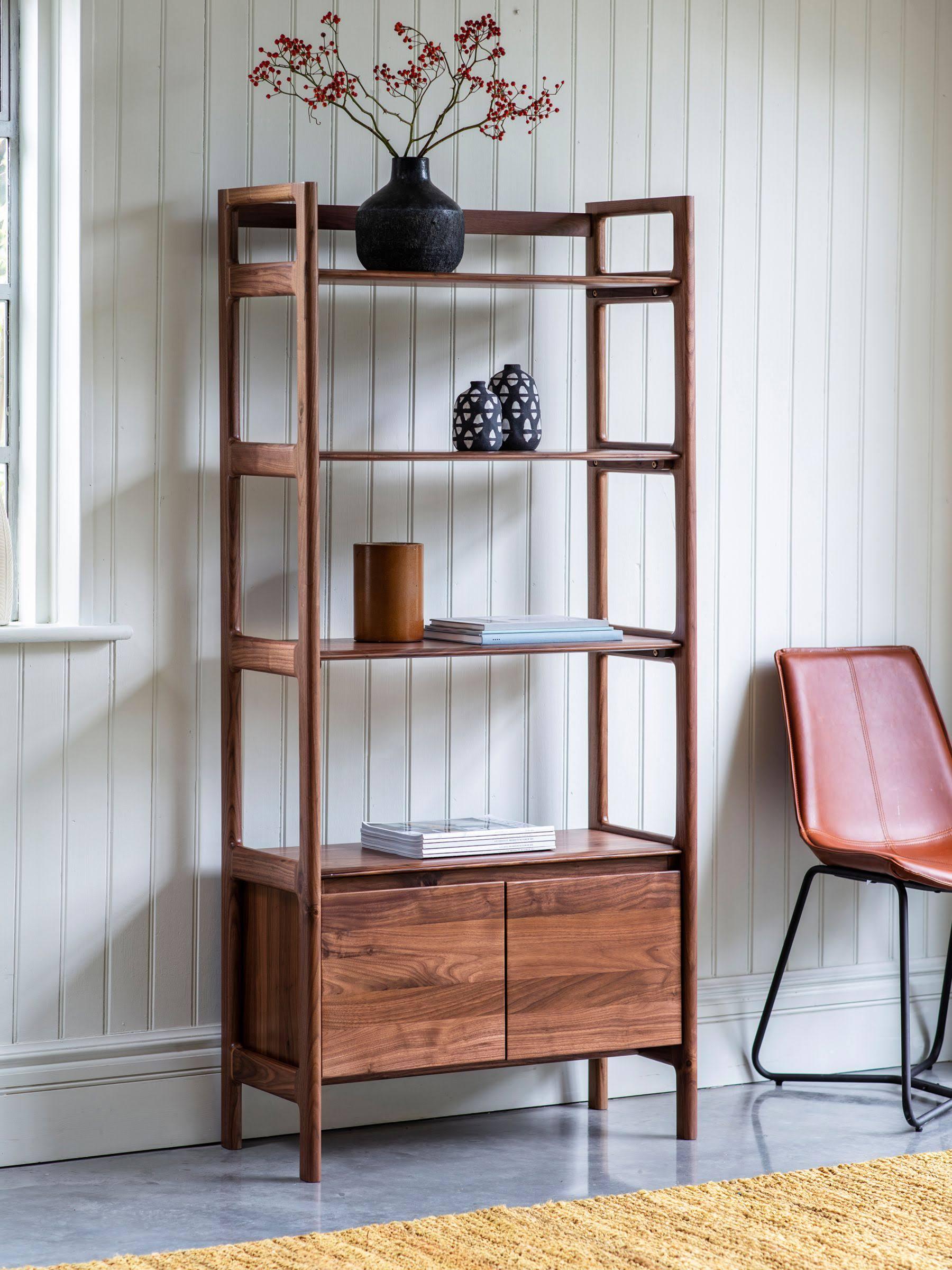 Modera Open Solid Oak Display Walnut - Maison Rêves UK