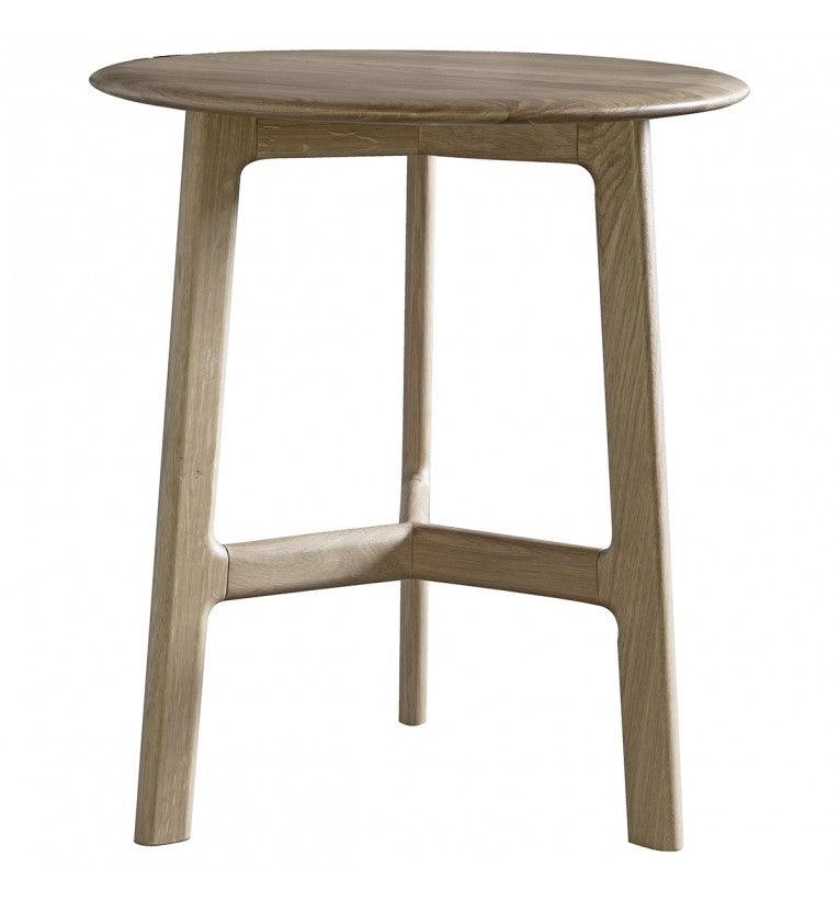 Modera Round Solid Oak Side Table - Maison Rêves UK