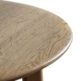 Modera Round Solid Oak Side Table - Maison Rêves UK
