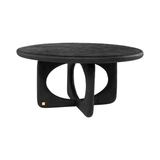 Neo Off Black Circular Coffee Table - Maison Rêves UK