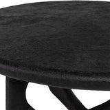 Neo Off Black Circular Coffee Table - Maison Rêves UK