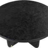 Neo Off Black Circular Coffee Table - Maison Rêves UK