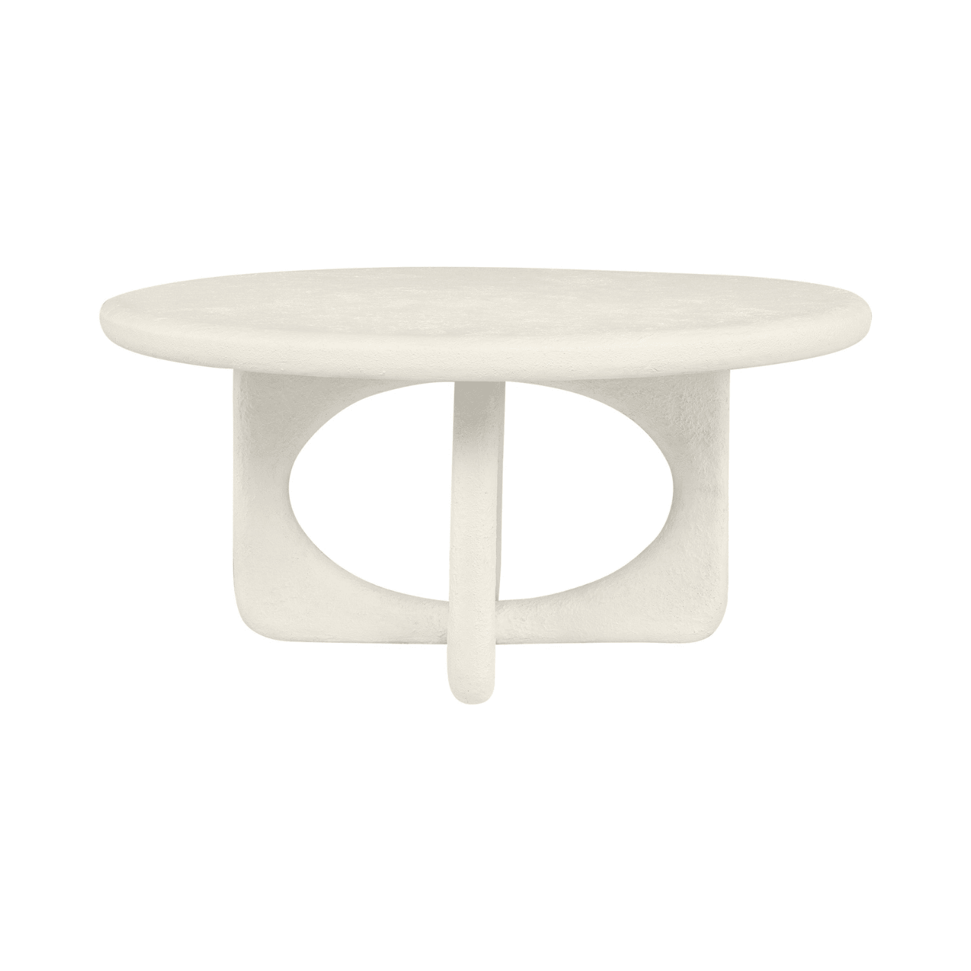 Neo Off White Circular Coffee Table - Maison Rêves UK