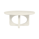 Neo Off White Circular Coffee Table - Maison Rêves UK