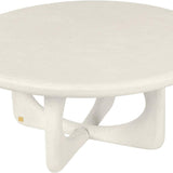 Neo Off White Circular Coffee Table - Maison Rêves UK