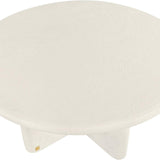 Neo Off White Circular Coffee Table - Maison Rêves UK