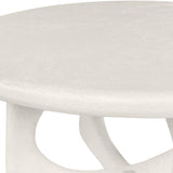 Neo Off White Circular Coffee Table - Maison Rêves UK