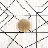 Novas 4 Door Mango Wood Sideboard with Black Iron Frame by Richmond Interiors - Maison Rêves UK