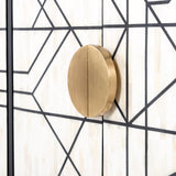 Novas 4 Door Mango Wood Sideboard with Black Iron Frame by Richmond Interiors - Maison Rêves UK