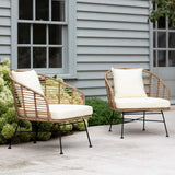 Pair of Outdoor Bamboo Hampstead Armchairs - Maison Rêves UK