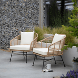 Pair of Outdoor Bamboo Hampstead Armchairs - Maison Rêves UK