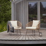 Pair of Outdoor Bamboo Hampstead Armchairs - Maison Rêves UK