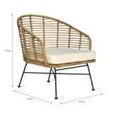 Pair of Outdoor Bamboo Hampstead Armchairs - Maison Rêves UK