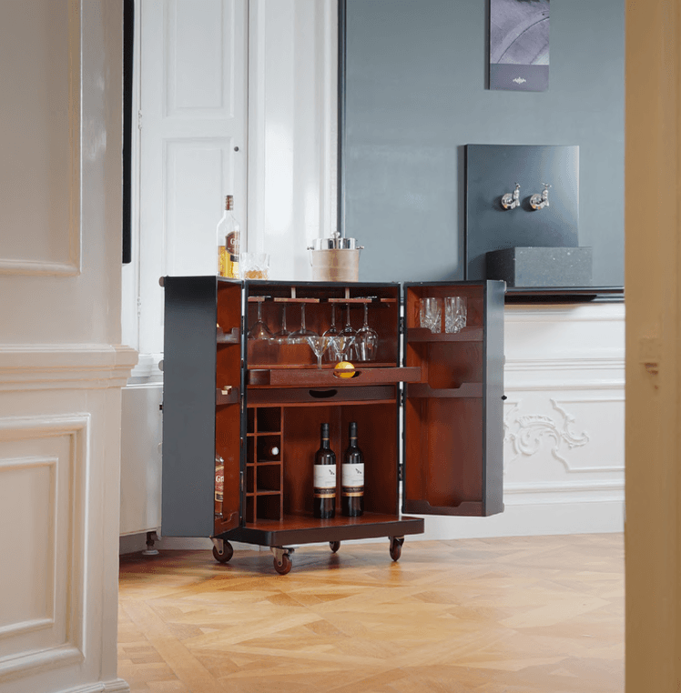 Polo Club Bar Mahogany Wood by Authentic Models - Maison Rêves UK